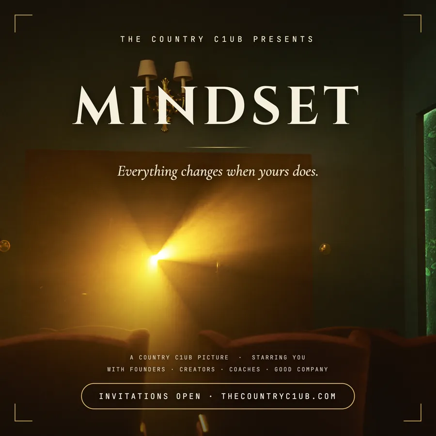 Ad: cinematic poster series, Mindset