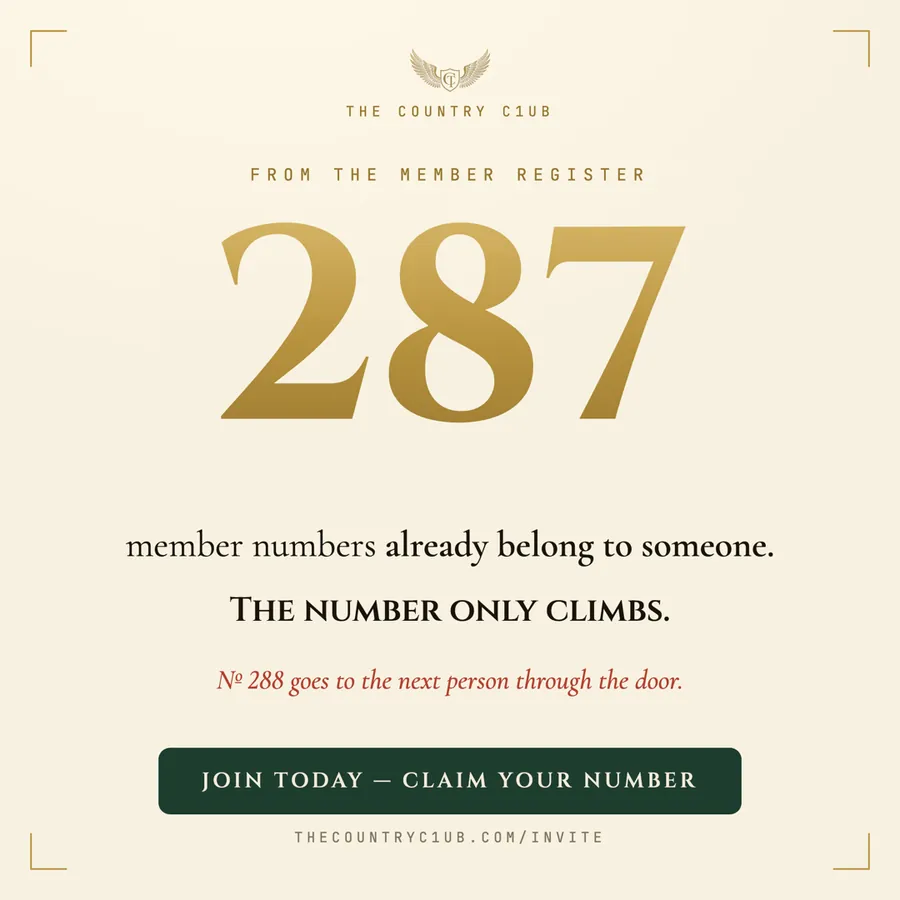 Ad: giant member number stat headline
