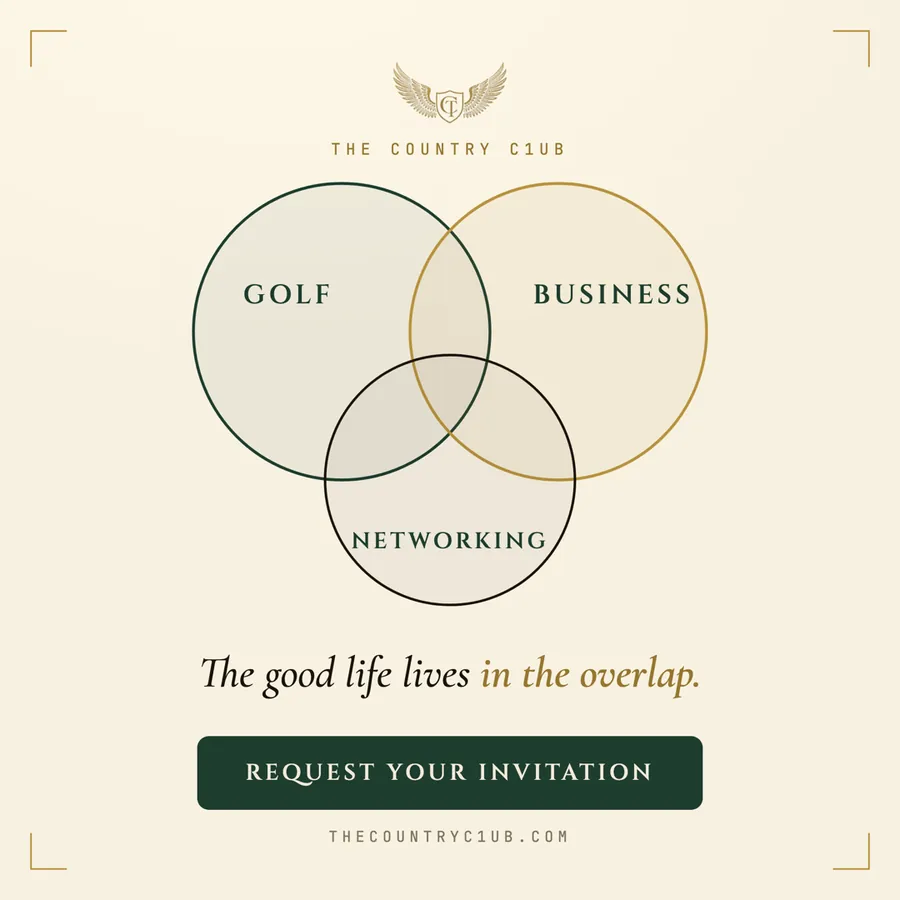 Ad: three circles, the good life lives in the overlap