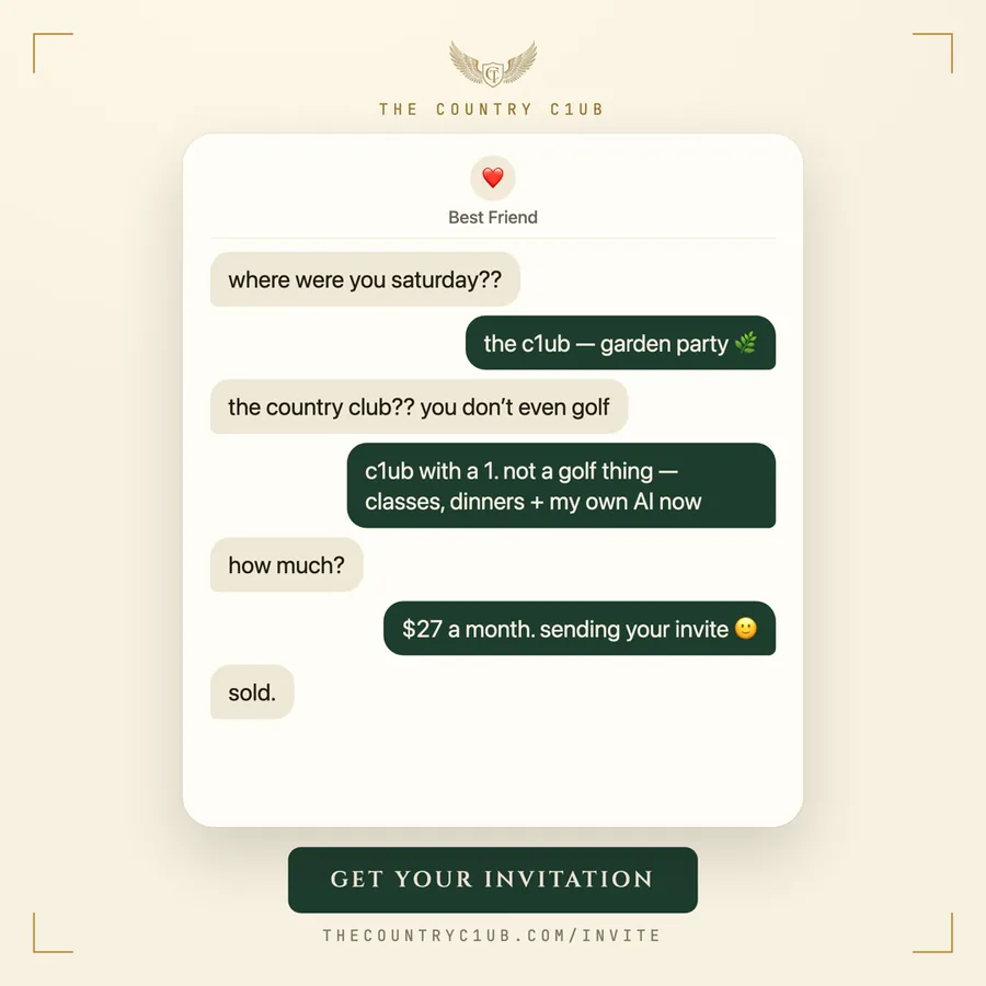 Ad: iMessage thread format