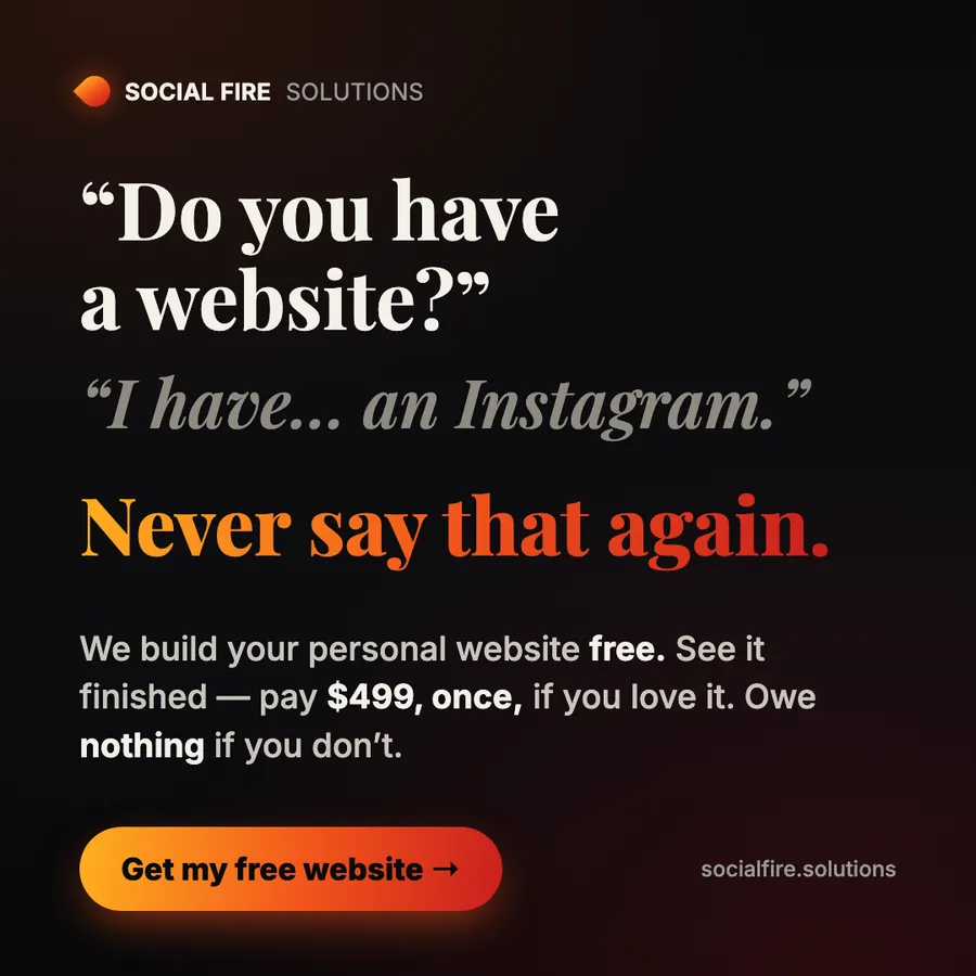 Ad: do you have a website? I have an Instagram.